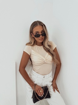 Bluzka Stormi z kokardąI Kremowa
