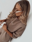 Komplet dresowy krótkie spodenki + bluza z odkrytymi plecami Naomi I Fango