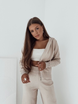 Komplet premium spodnie + bluza Kate I Beżowy