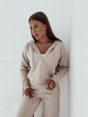 Komplet premium spodnie + bluza Kate I Beżowy