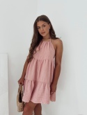 Sukienka na ramiączka Boho I Brudny Róż