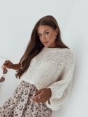Sweter z wełną Cozy I Ecrue