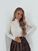 Sweterek / Golf prążkowany Melisa l Ecrue
