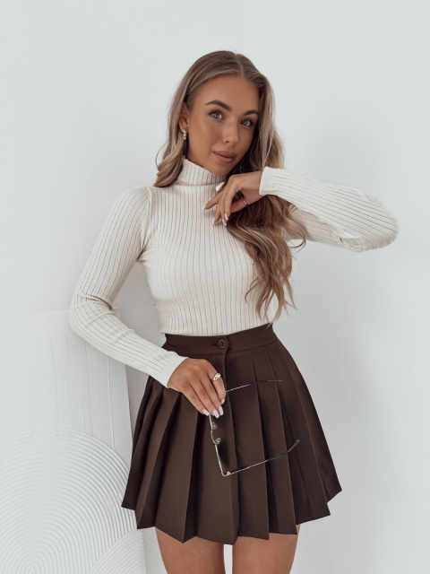 Sweterek / Golf prążkowany Melisa l Ecrue