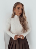 Sweterek / Golf prążkowany Melisa l Ecrue