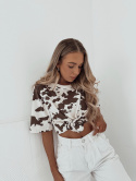 T-shirt Cow w zestawie z gumką do włosów