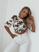 T-shirt Cow w zestawie z gumką do włosów