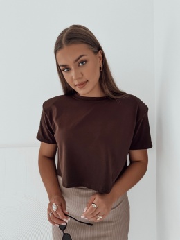 Top / T-shirt z poduszkami Mia I Brązowy