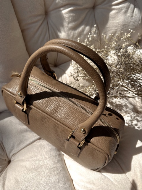 Torebka Tiffani ze skóry naturalnej I Brąz