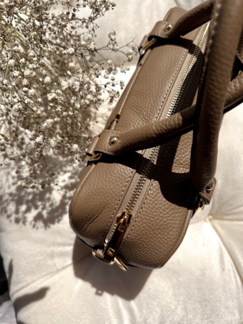 Torebka Tiffani ze skóry naturalnej I Brąz